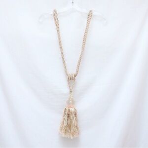 Long Tassel Curtain Tiebacks Braided Rope Knot Drape Hold Backs European Pastel